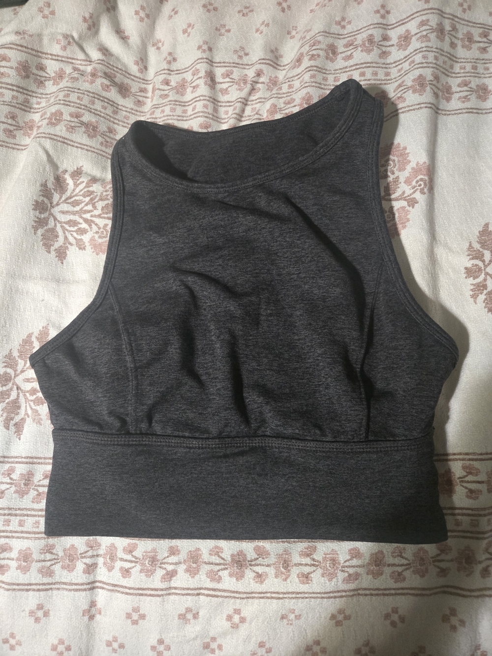 JoyLab Charcoal Grey High Neck Sports Bra